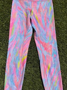 Lululemon colorful Marble Print Leggings 25” inseam